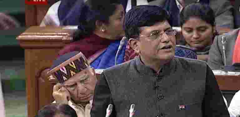 2019年预算：Piyush Goyal说，政府通过IBC，资产质量评论解决了NPA问题